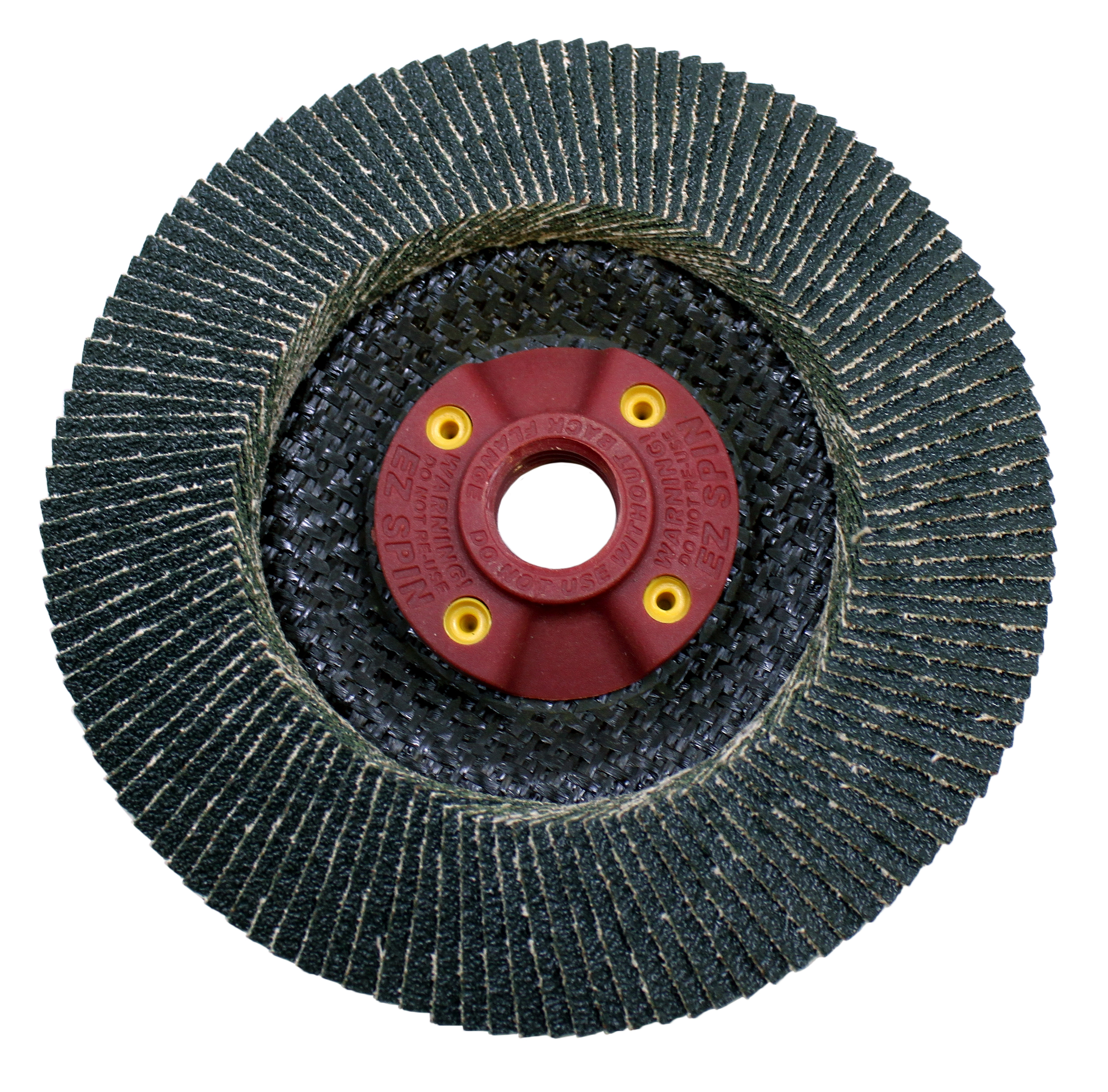 <ul><li>Premium zirconia oxide grain with polyester/cotton x-weight backing provides superior stock removal and fast/cool cutting action while reducing glazing and extending wheel life</li><li>Lasts up to 40% longer than regular flap discs</li><li>Cuts faster than aluminum oxide</li><li>Type 29’s 10° angle provides greater surface contact and as a result tends to be more aggressive when needed</li><li>Jumbo feature provides 50% more usable abrasive and gives a cushion to the product, providing a quick grind with less heat to produce a higher quality finish</li><li>5/8-11 quick-change EZ spin adapters do not require disc nut and wrench</li><li>Applications: Stainless, high tensile steel, aluminum, structural steel, cast iron, plastic, fiberglass, non-ferrous metals, carbon steel, brass</li><li>Grit recommendations: lower grit number = coarser grit for grinding; higher number = finer grit for finishing – </li><li>Heavy stock removal - 36 grit; edge chamfering/beveling - 36-40 grit;</li><li>Weld blending - 36-40 grit;</li><li>Deburring/flashing - 60 grit; Rust removal/blending - 60-80 grit;</li><li>Cleaning/finishing - 80-120 grit</li></ul>|